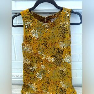 Loft floral sleeveless blouse